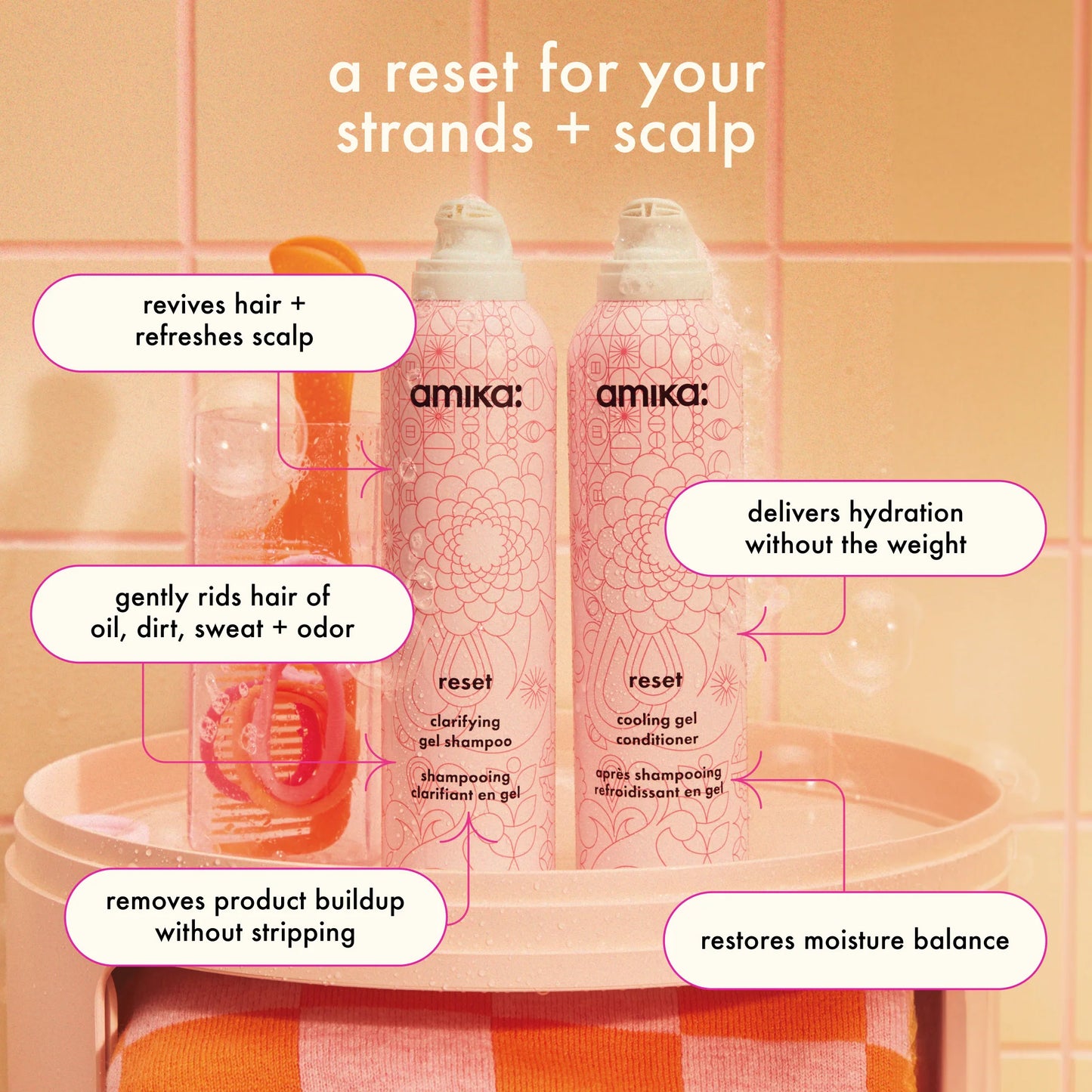 AMIKA: Reset Clarifying + Cleansing Gel Shampoo
