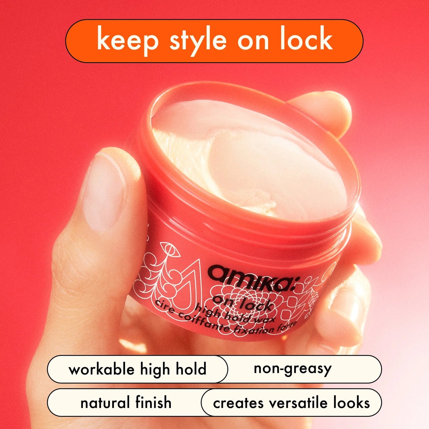 AMIKA: On Lock High Hold Hair Wax