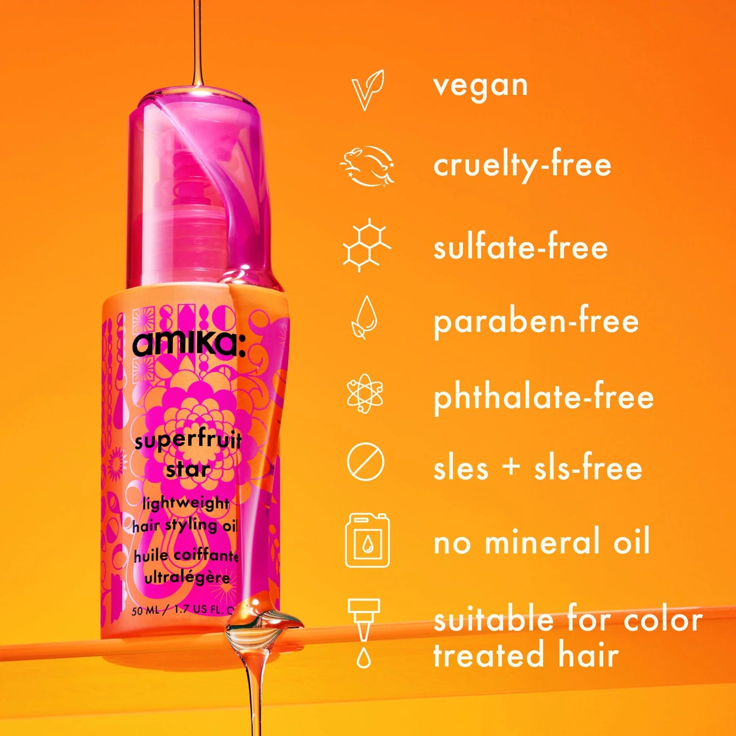 AMIKA: Superfruit Star Lightweight Hair Styling Oil