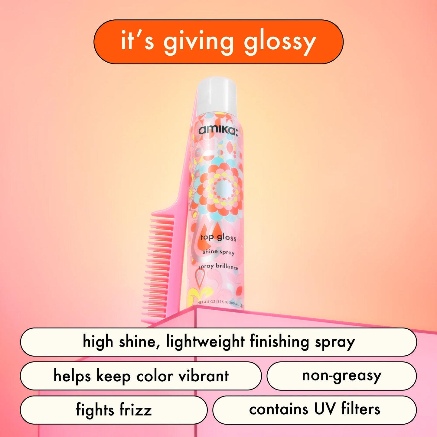 AMIKA: Top Gloss Hair Shine Spray