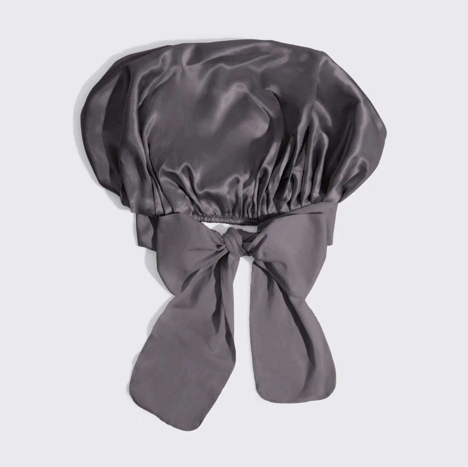 KITSCH Adjustable Satin Bonnet - Charcoal