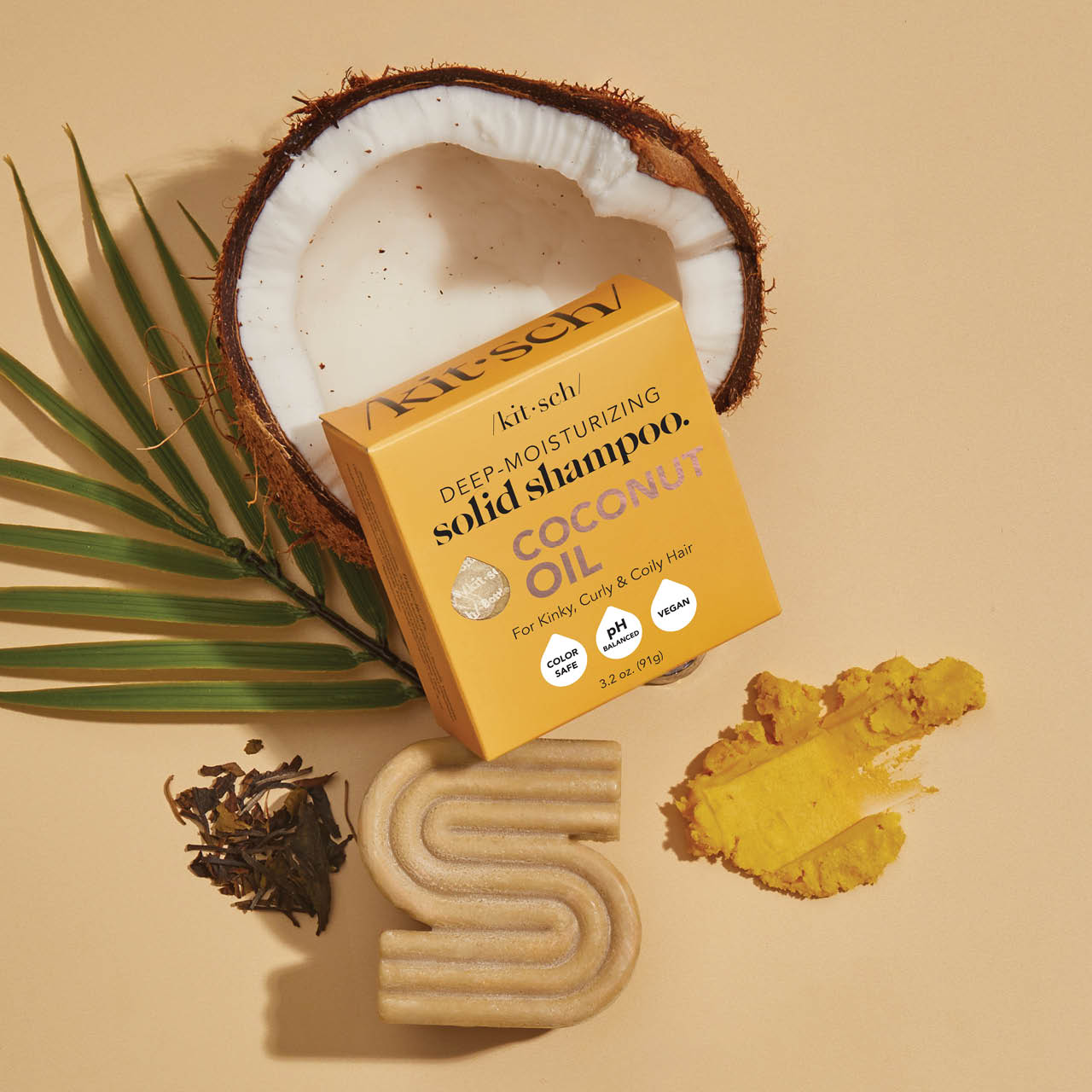 KITSCH Coconut Oil Deep Moisturizing Solid Shampoo Bar