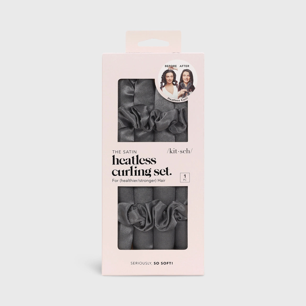 KITSCH Heatless Curling Set - Charcoal