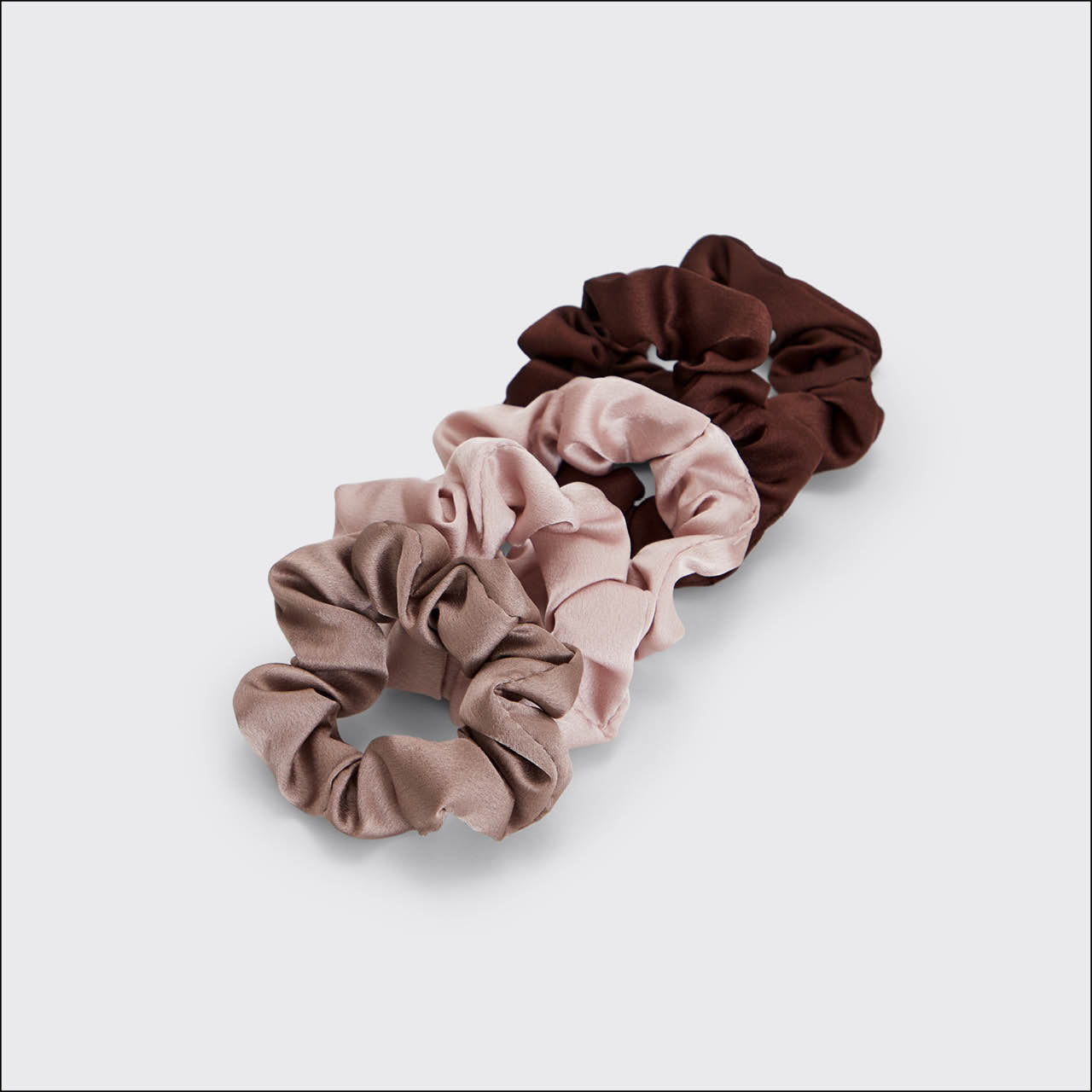 KITSCH Satin Sleep Scrunchies 5pc - Cameo