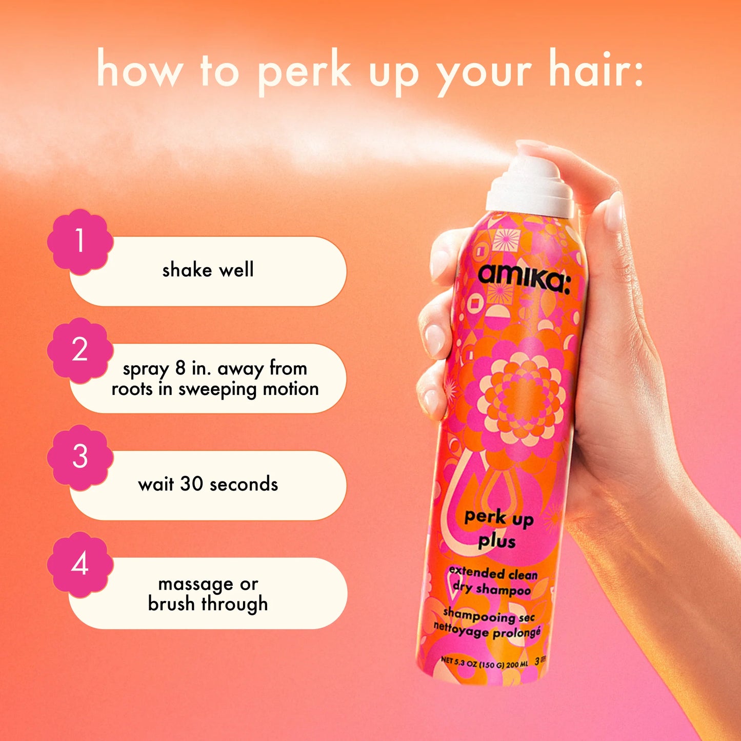 AMIKA: Perk Up Plus Extended Clean Dry Shampoo