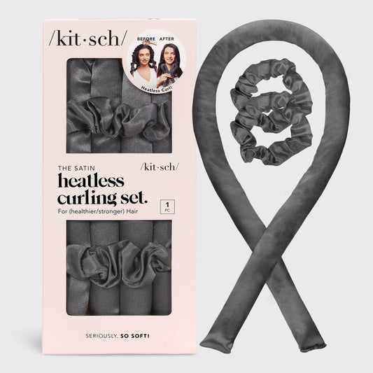 KITSCH Heatless Curling Set - Charcoal